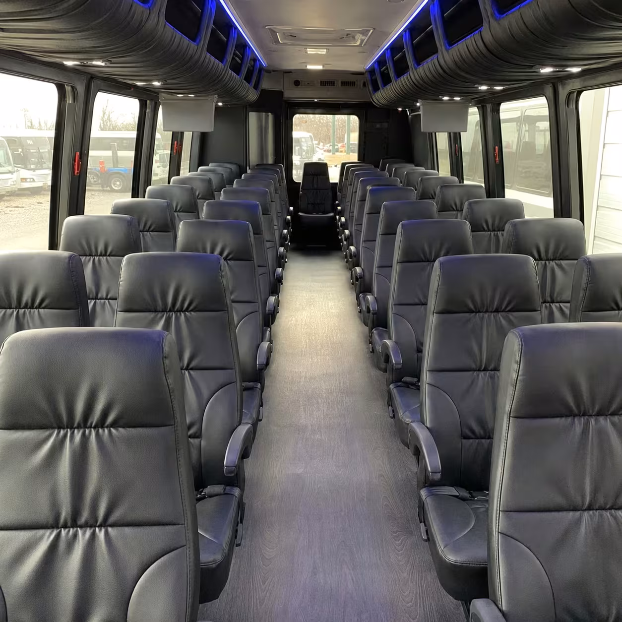 25 passenger minibus inside