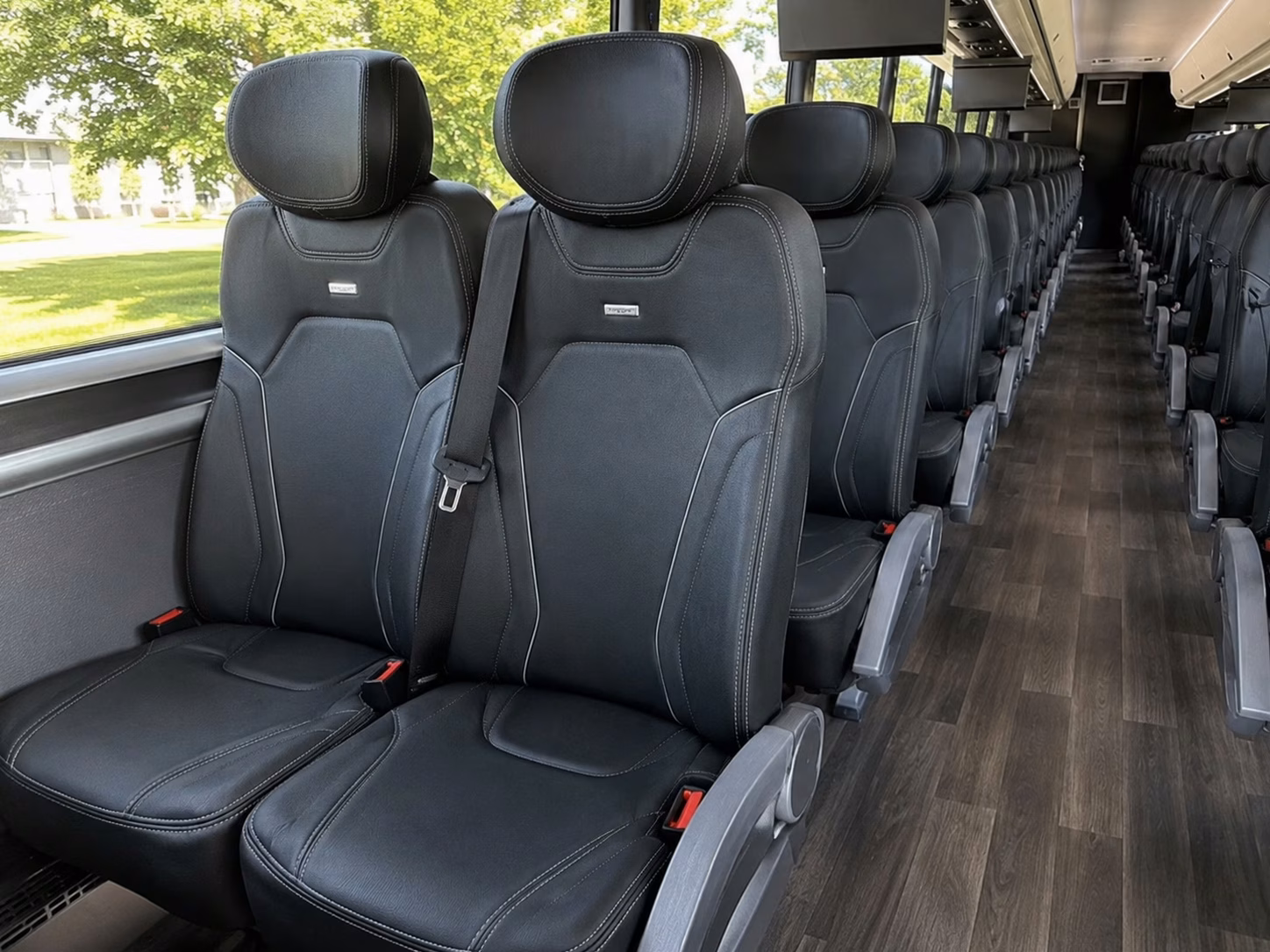 lancaster charter bus rental interior